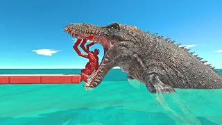 Giant MOSASAURUS Feeding - Animal Revolt Battle Simulator