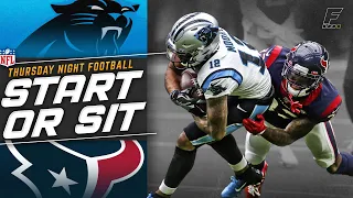 Week 3 Start or Sit | Thursday Night Football: Panthers vs. Texans (2021 Fantasy Football)