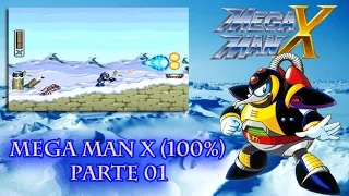 Megaman X (SNES) || Guía en español 100% - Parte 01 ||  Central Highway + Chill Penguin