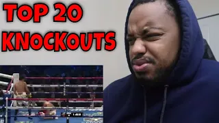 REACTION TO THE TOP 20 MOST BRUTAL KNOCKOUTS IN BOXING HISTORY