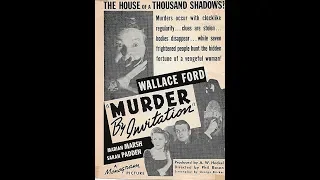 MURDER BY INVITATION 1941 - Adventure, Comedy, Crime - Wallace Ford, Marian Marsh XX