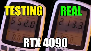 Real RTX 4090 power consumption