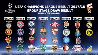 UEFA Champion League Group Stage 2017 / 2018 Draw Result ( OFFICIAL )