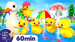 Five Little Ducks Song | +More Nursery Rhymes & Kids Songs  | ABCs and 123s | Little Baby Bum