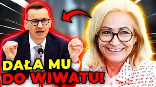 MORAWIECKI W DESZCZU PYTAŃ POSŁANKI KO. Janyska dała byłemu premierowi do wiwatu