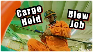 Car Carrier Cargo Hold Cleaning - Air Blow | Seaman Vlogs | Raptv