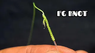 The easiest fg knots I've ever made || Braided To fluorocarbon leader