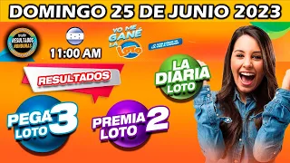 Sorteo 11 AM Resultado Loto Honduras, La Diaria, Pega 3, Premia 2, DOMINGO 25 DE JUNIO 2023