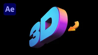 3D Text Animation in Adobe After Effects - No Plugins!