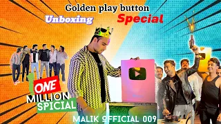Golden play button unboxing👑| Vlog |Malikofficial009