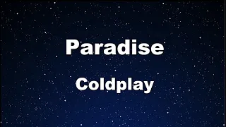 Karaoke♬ Paradise - Coldplay 【No Guide Melody】 Instrumental