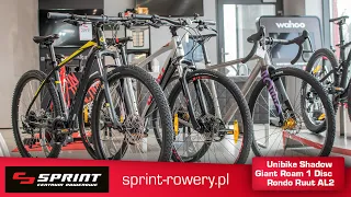 Unibike Shadow vs Giant Roam 1 Disc vs Rondo Ruut AL2. Jaki rower wybrać? Różne rowery - różne ceny.