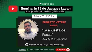 Seminario 13 de Jacques Lacan - Clase 9 y 10