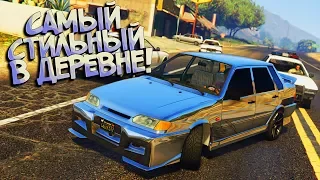 Хромированный ВАЗ 2115 на картоновых обвесах - Трэш МОДЫ GTA 5