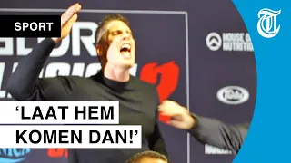 Angry Rico Verhoeven during the press-conference after Glory Collision 2:'I will knock you down'