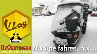 APE 50 fahren? Heute nehme ich lieber das Auto!