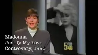Madonna - Justify My Love Video Controversy - UK TV Report, 1990