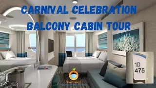 CARNIVAL CELEBRATION FULL ROOM TOUR - CABIN 10475