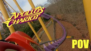 Front Seat Apollo's Chariot POV Busch Gardens Williamsburg