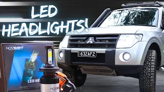 LED Headlight Upgrade on Mitsubishi Pajeros!
