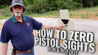 Zeroing In Pistol Sights: Irons & Red Dot + More Range Tips From Ken Hackathorn - Master Class EP35