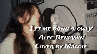 Let me down slowly - Alec Benjamin (cover by Maggie) full version 🌧🎶