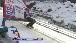 Adam Malysz Sturz 23.01.2011 Zakopane ORF HD