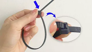 👉 5 tricks with CABLE TIES that EVERYONE should know! 👈| TIPS365 |