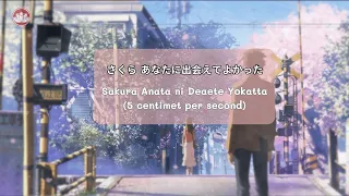 Sakura Anata ni Deaete Yokatta - 5 centimet per second - 5cm/s (Vietsub)