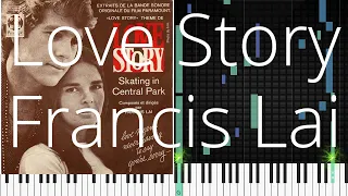 🎹 Love Story, Francis Lai, Synthesia Piano Tutorial