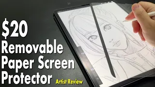 Bellemond Removable Magnetic Paper Screen Protector for iPad | Artist Review | PaperLike Alternative