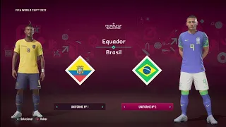 Equador x Brasil | FiFA 23 Gameplay | Copa do mundo Qatar 2022 | Final |Ps4