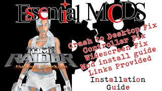 How to optimise Tomb Raider Angel of Darkness & Install MODS