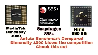 MediaTek Dimensity 1000+ vs Snapdragon 855+ vs Kirin 990 5G