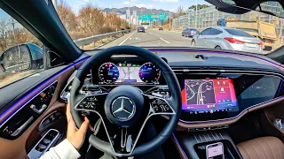 The NEW 2024 Mercedes E-Class (E300) POV Test Drive