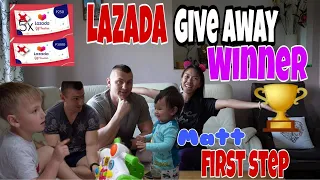 Matt First Step + Lazada Gift Card - Give away Winners - Pinay in Poland Story