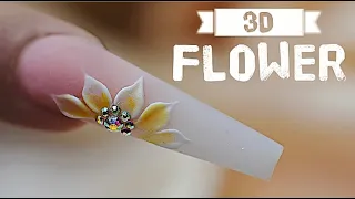 HOW TO DO EASY 3D ACRYLIC FLOWERS I NAIL TUTORIAL I OMBRE NUDE DESIGN I NOTPOLISH