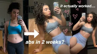 abs in 2 weeks?!? I tried CHLOE TING'S AB WORKOUT and this happened...(spoiler alert, it worked)