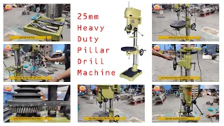 25 MM Pillar Drill Machine | ड्रिल मशीन | Bench Drill | Drill machine in Rajkot - Heavy Duty Model