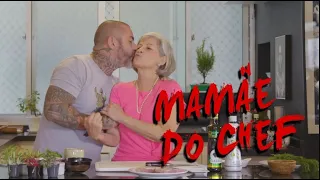 ARQUIVO PESSOAL: MÃE DO CHEF FOGAÇA E FILHO NA COZINHAM JUNTOS