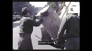 1960s New York, Greenwich Village Garbage Disposal Workers, 35mm