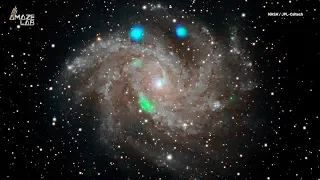 NASA Spots Mysterious Pyrotechnics in the Fireworks Galaxy