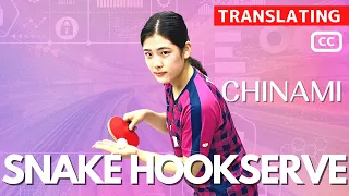 Learn Snake-style serve | Chinami Coach [table tennis]