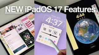 BEST iPadOS17 Features 🔥 lock screen widgets, stickers, & more