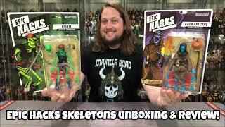 Pirate & Grim Spectre Epic H.A.C.K.S Skeletons Unboxing & Review!