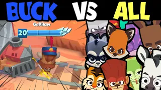 BUCK vs ALL JUNGLE CHARACTERS | Is Buck the STRONGEST? - Zooba Tournament