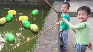 Trò Chơi Bé Đi Câu Trứng Khủng Long| Gia Đình Baby Shark