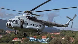 Croatian Air Force Mil Mi-8 MTV-1 - Landing at Piket Airfield LDSS Sinj