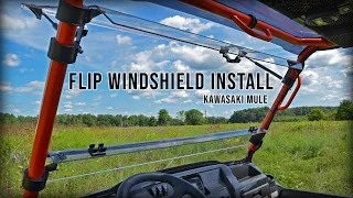 Kawasaki Mule SuperATV Flip Windshield Install | How To