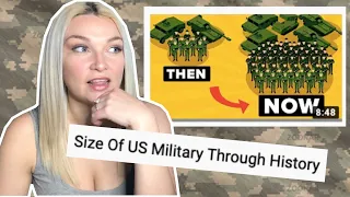 New Zealand Girl Reacts to "THE SIZE OF US MILITARY THROUGH HISTORY" 🇺🇸